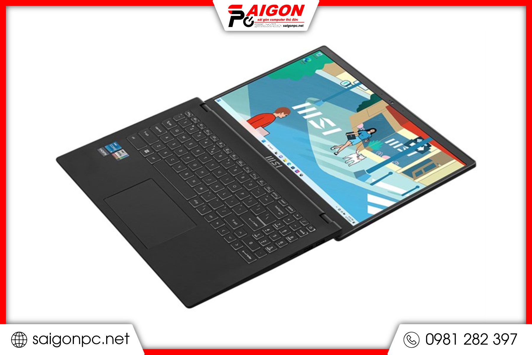 Laptop MSI Modern 15 B12MO - 15.6" FHD / i7-1255U / 16G / 512GB - Black